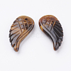 Natural Tiger Eye Pendants G-E435-B-01-2