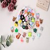 12Pcs 3 Colors Cartoon Fox Silicone Beads JX716A-8