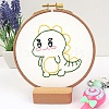 DIY Cartoon Animal Embroidery Sets DIY-G037-02B-1