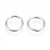 Platinum Plated Brass Open Jump Rings X-JRC10mm-NF-3