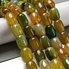 Natural Banded Agate/Striped Agate Beads Strands G-A223-D12-01A-2