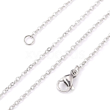 304 Stainless Steel Cable Chain Necklaces STAS-O053-07P