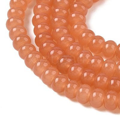 Dyed Natural White Jade Beads Strands GG-CBA9281-A12-5x8mm-1