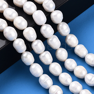 Natural Cultured Freshwater Pearl Beads Strands PEAR-N012-08I-1
