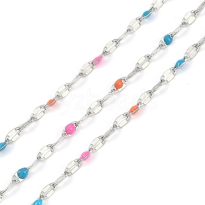 Brass Dapped Chains AJEW-Q153-03P-04-1