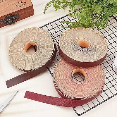 PU Leather Ribbon SRIB-WH0012-03B-02-1