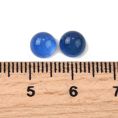 Natural Agate Cabochons G-P393-R01-6MM-1