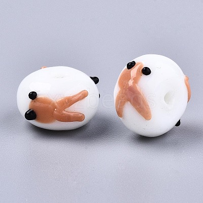 Handmade Bumpy Lampwork Beads LAMP-S194-004F-1