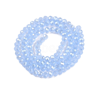 Electroplate Glass Beads Strands EGLA-A044-J4mm-A03-1