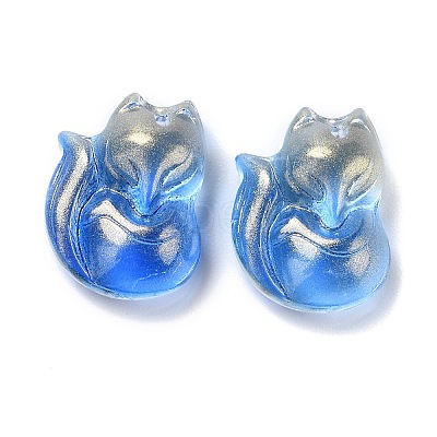 Electroplate Glass Cabochons LS-EGLA-D007-04F-1