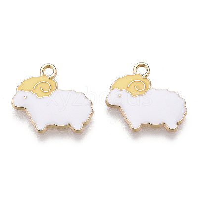 Alloy Enamel Pendants FIND-N048-024A-1
