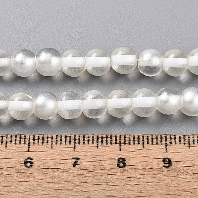 Baking Paint Transparent Glass Beads X1-DGLA-N011-6mm-01-1