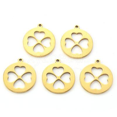 PVD Vacuum Plating 201 Stainless Steel Pendants STAS-N092-12G-1