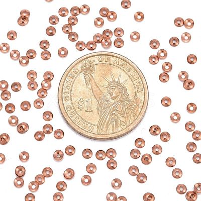 Brass Tiny Bead Cones X-KK-O043-04RG-1