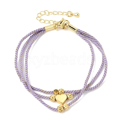 Polyester Multi-Strand Bracelets FB-CBA983F-02G-04-1