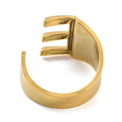 PVD Vacuum Plating 201 Stainless Steel Cuff Rings RJEW-Z032-01G-E-1