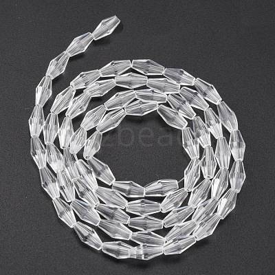 Glass Beads Strands X-GLAA-R026-8x4mm-15-1
