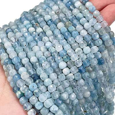 Natural Aquamarine Beads Strands G-L587-C02-01-1