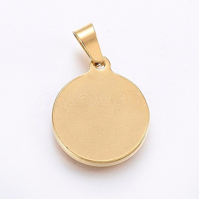 304 Stainless Steel Pendants STAS-H458-21G-1