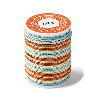 Segment Dyed Twisted Waxed Polyester Cord YC-C003-01B-1