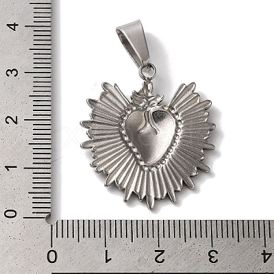 Non-Tarnish 304 Stainless Steel Pendants STAS-L081-035P-1