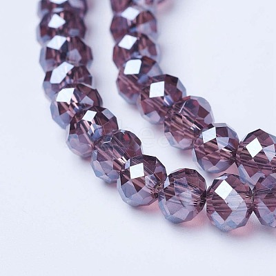 Electroplate Glass Beads Strands EGLA-A034-T10mm-A05-1