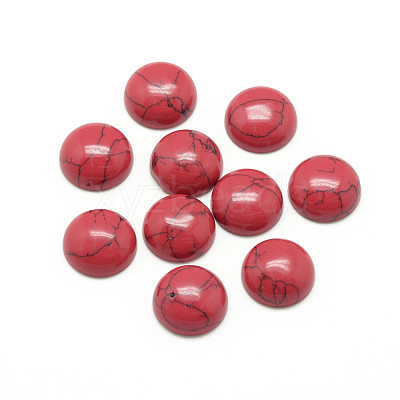 Synthetic Turquoise Cabochons G-R416-12mm-41-1