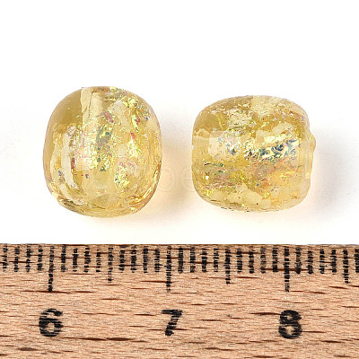 Handmade Foil Lampwork Beads Strands FOIL-T008-01E-1