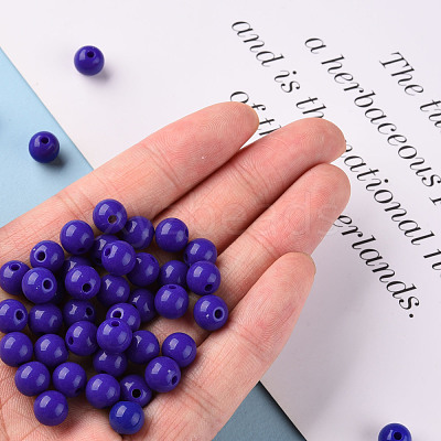 Opaque Acrylic Beads MACR-S370-C8mm-A36-1