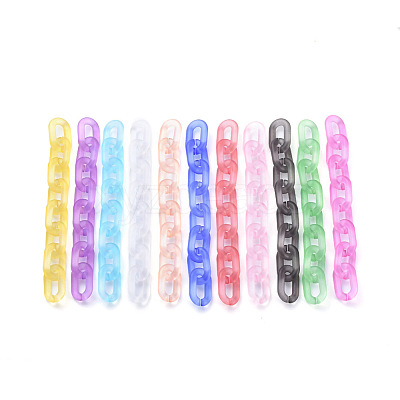 Handmade Transparent Acrylic Cable Chains AJEW-JB00575-1
