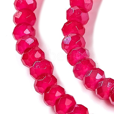 Baking Electroplate Glass Beads Strands DGLA-A039-J4mm-B21-1