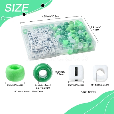Transparent & Opaque Acrylic Beads KY-FS0001-26B-1