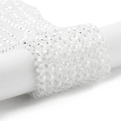 Electroplate Transparent Glass Beads Strands EGLA-A035-T4mm-A19-1