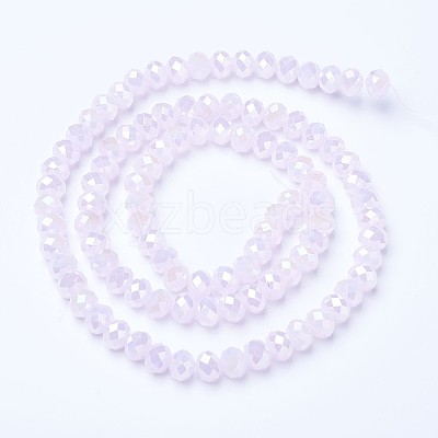 Electroplate Glass Beads Strands EGLA-A034-J1mm-B04-1