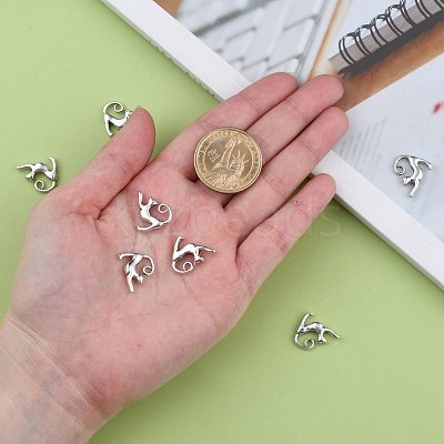 Tibetan Style Alloy Kitten Pendants TIBEP-A22092-AS-LF-1