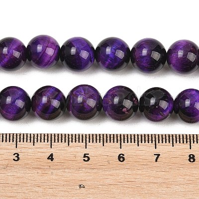Natural Tiger Eye Beads Strands G-S259-03A-10mm-1