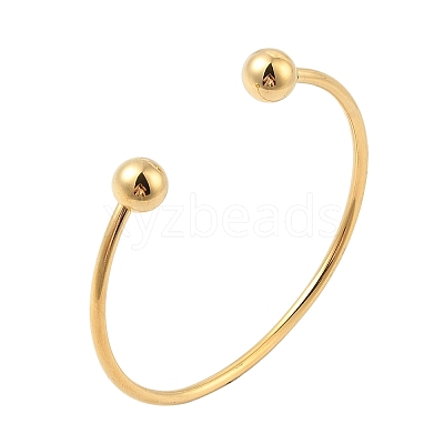 Ion Plating(IP) 304 Stainless Steel European Style Bangles Making PPJ-G001-04G-01-1