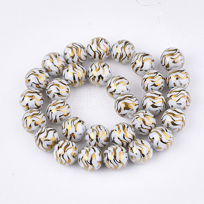 Electroplate Glass Beads Strands EGLA-S177-09B-06-1