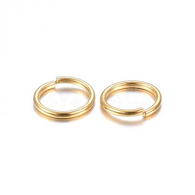 304 Stainless Steel Open Jump Rings X-STAS-O098-01G-04-1