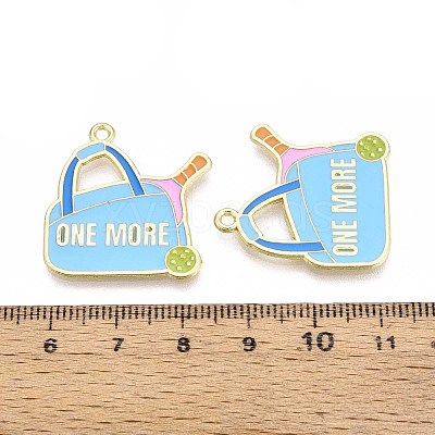 Alloy Enamel Sports Pendants ENAM-T022-64G-1