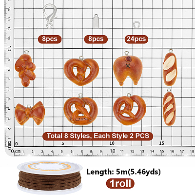 DIY Bread Keychain Kits DIY-PH0036-73-1
