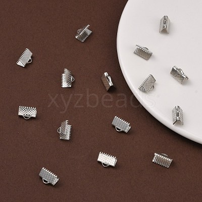 Iron Ribbon Crimp Ends E143Y-N-1