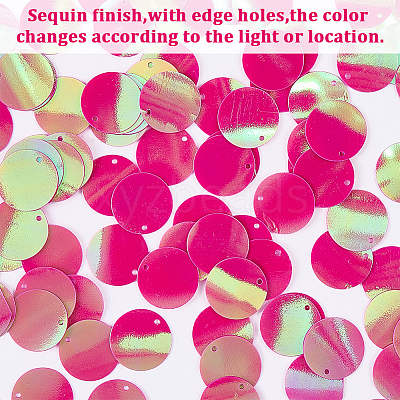 PVC Sequin Pendants KY-WH0083-009D-1
