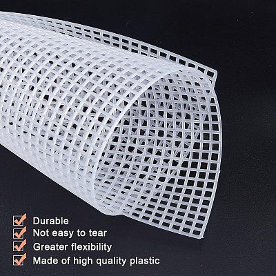 Plastic Mesh Canvas Sheets DIY-WH0257-33-1