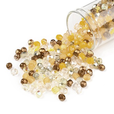 Fire-Polished Czech Glass Beads LAMP-O017-151-YM4-1