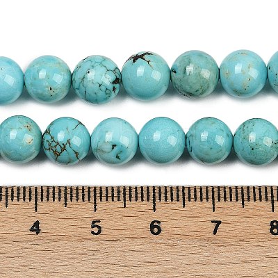 Natural Magnesite Beads Strands G-K244-02-8mm-01-1