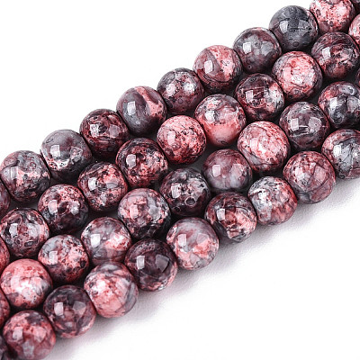 Baking Paint Glass Beads Strands DGLA-N016-4mm-04-1