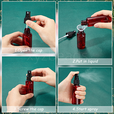 Empty Portable Plastic Spray Bottles AJEW-GF0009-72B-02-1