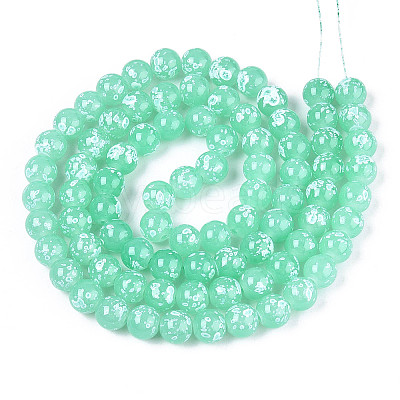 Baking Paint Glass Beads X1-DGLA-N015-10mm-07-1