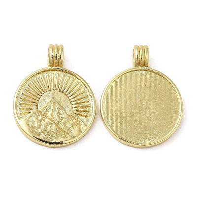 Rack Plating Brass Pendants KK-C030-30C-G-1